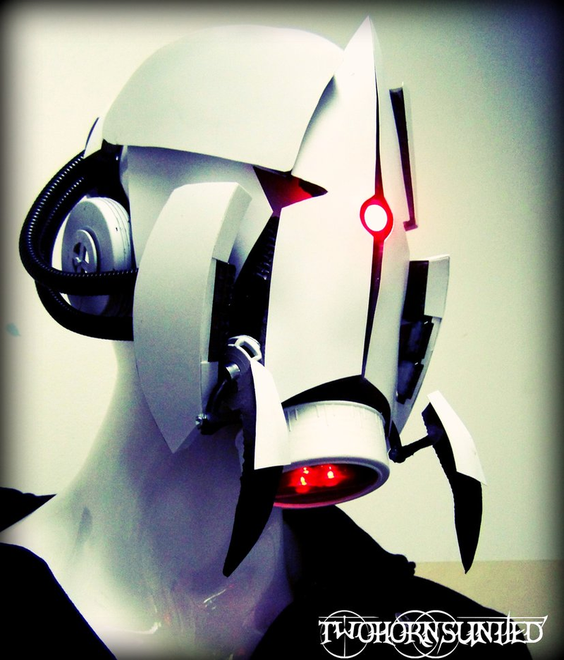 Illustration for article titled Turn Your Face Into A Portal Turret With This Badass Mask